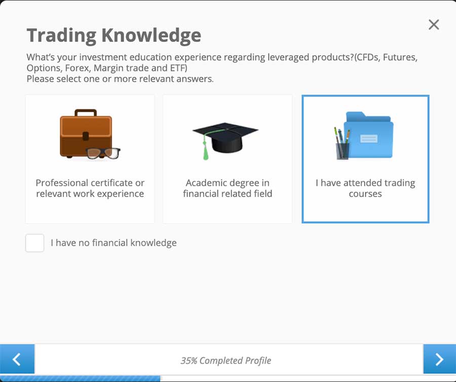 Your trading knowledge