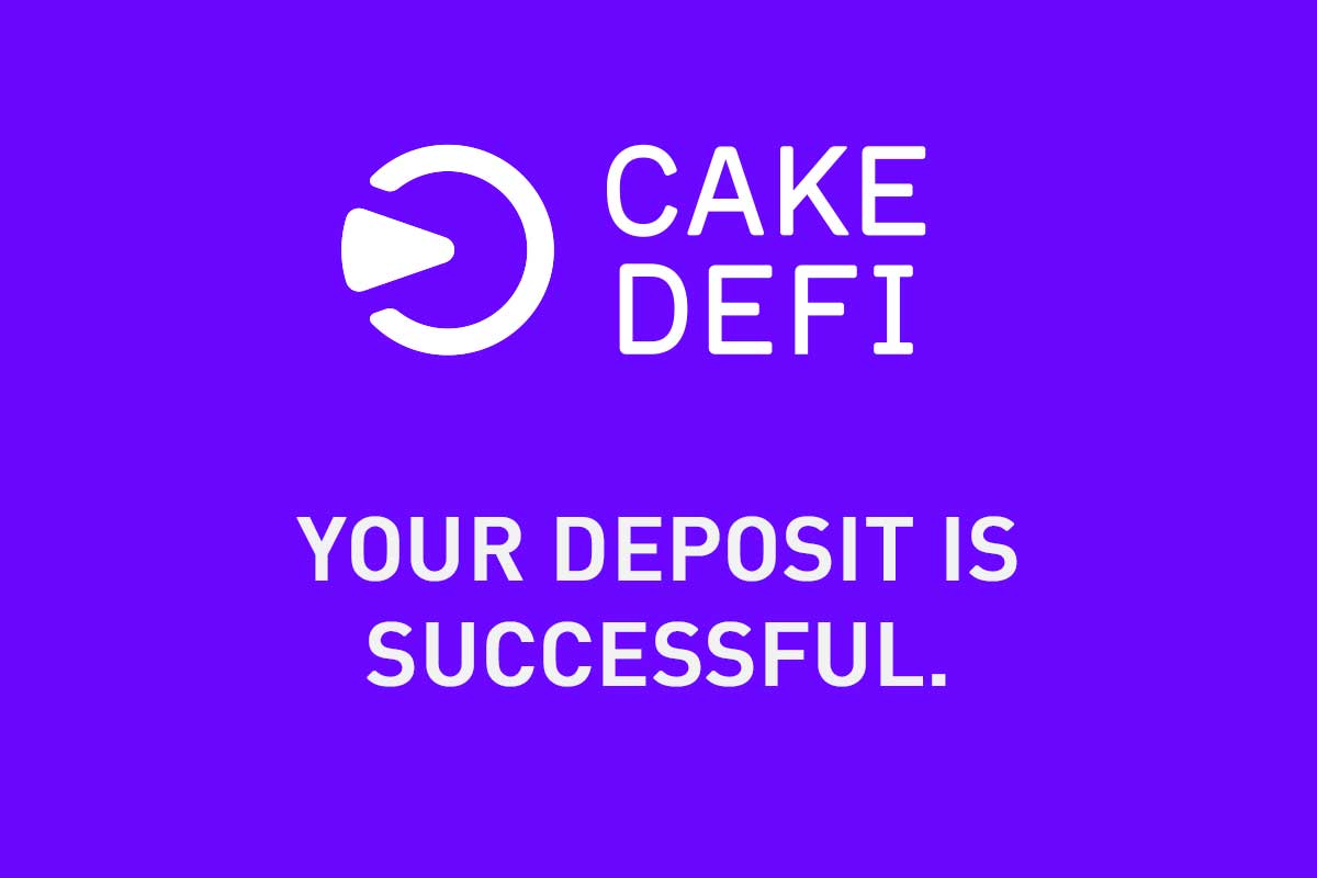 Cake DeFi Dubai, How to Fund Your Account