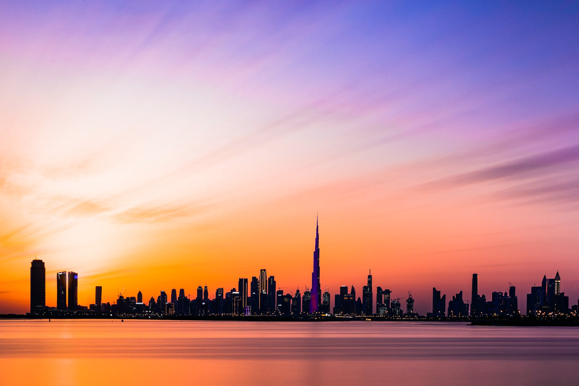 silhouette of buildings