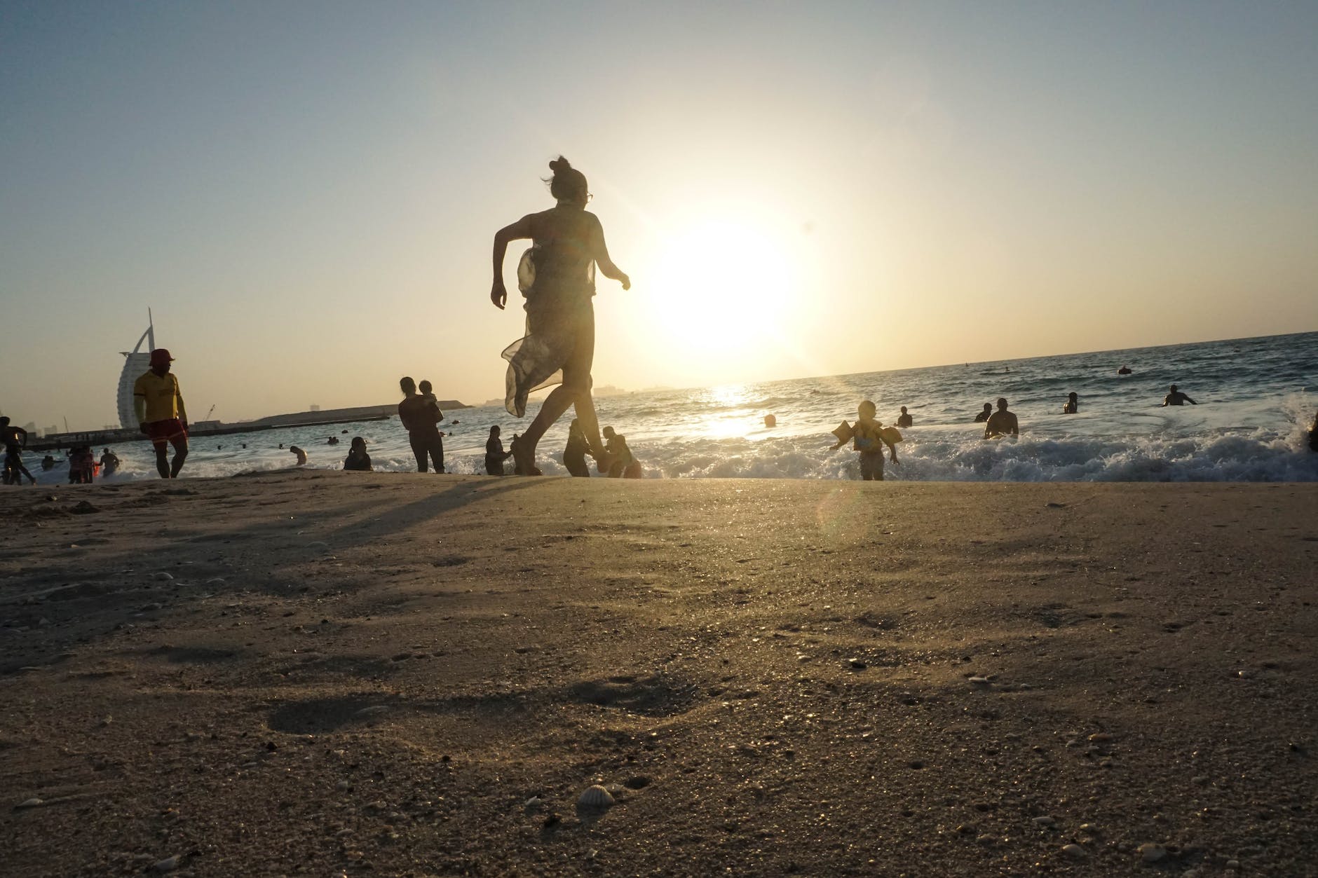 people at the beach